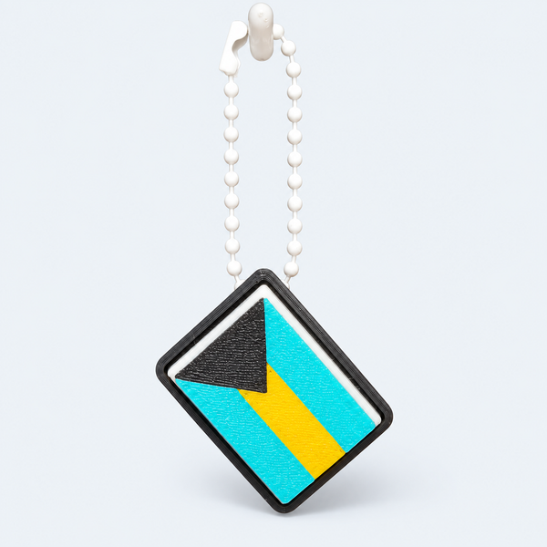 Clicky Flags – 3D Printed Fidget Keyring · Bahamas