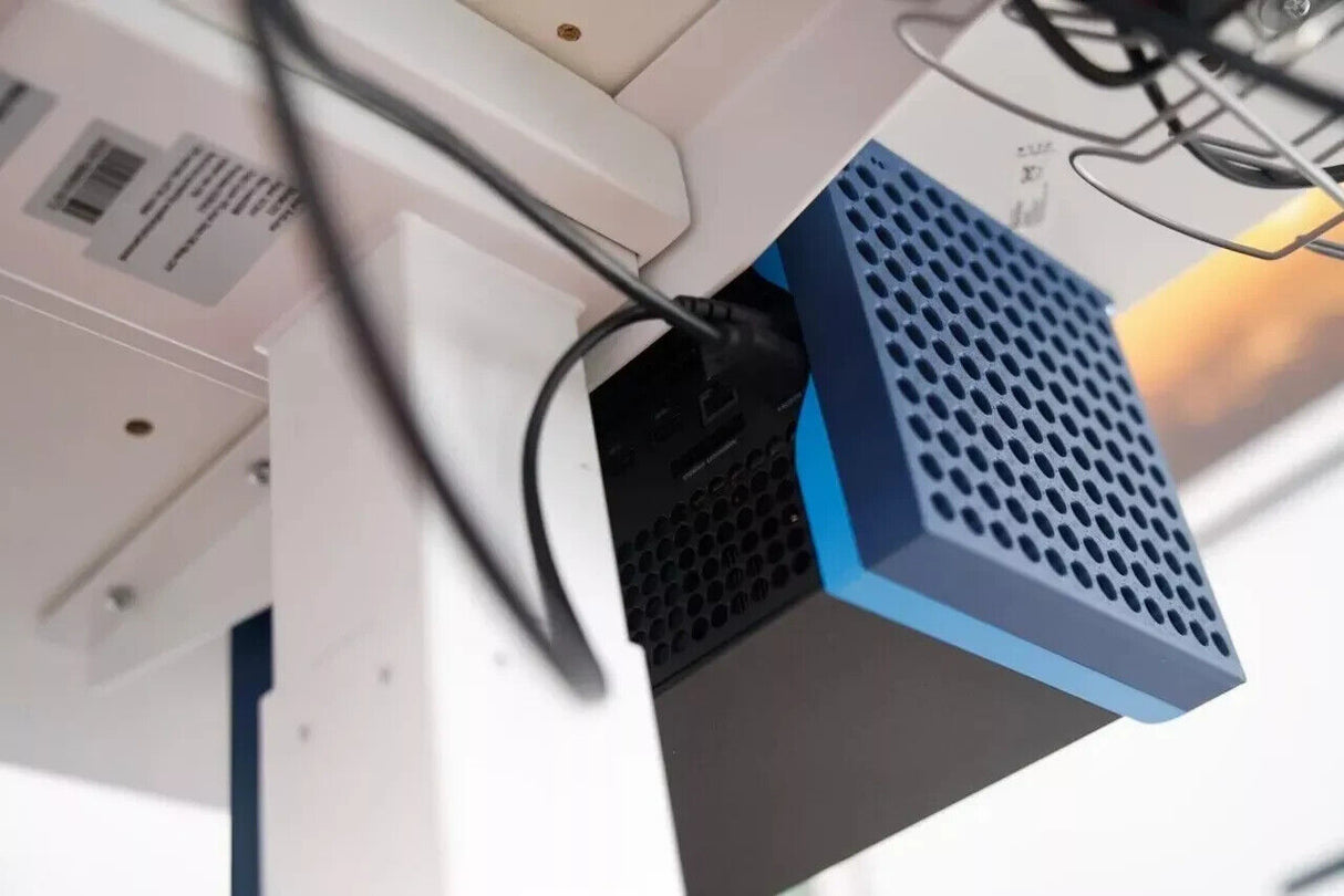 Very Strong Under Desk / Shelf Mount for Xbox Series X | Printed in Black