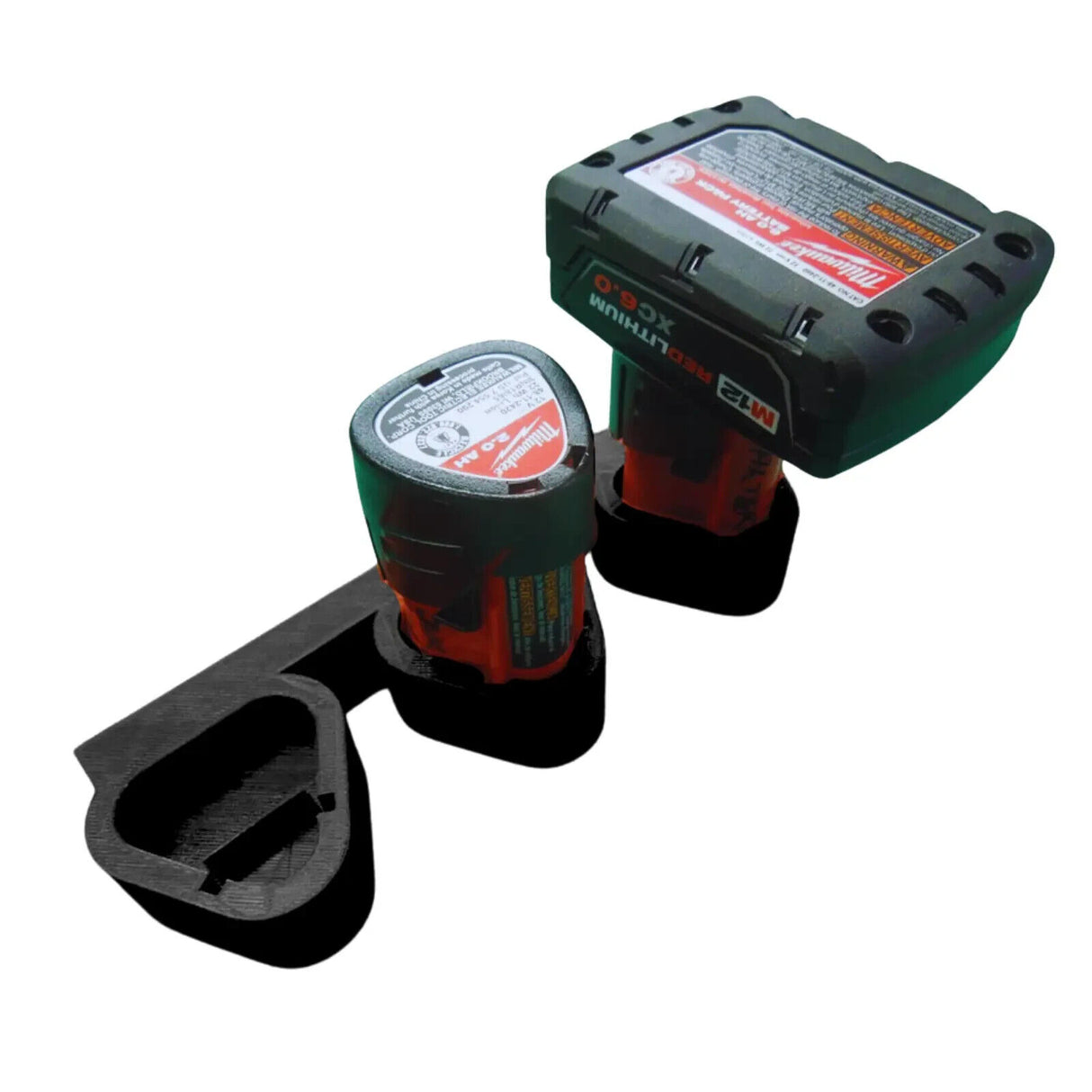 Milwaukee Battery Wall Mount Storage Holder Rack m12 12 18V Tool Dewalt Makita