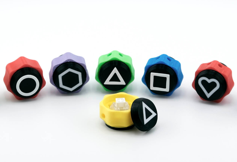 Gonggi Gong-gi Jacks Squid Game Korean Game Fidget Clickers Keychain