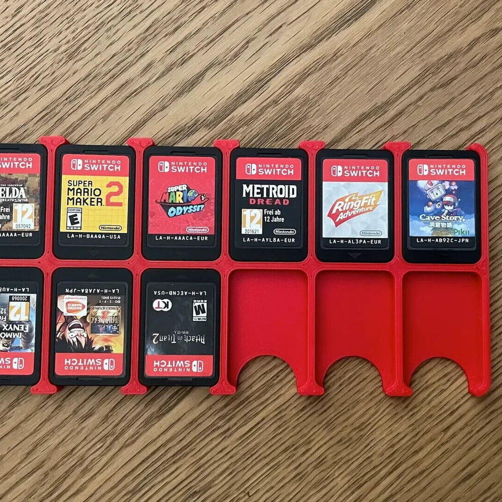 Nintendo Switch Game Card Holder Cartridge Storage Organizer (12 Games)