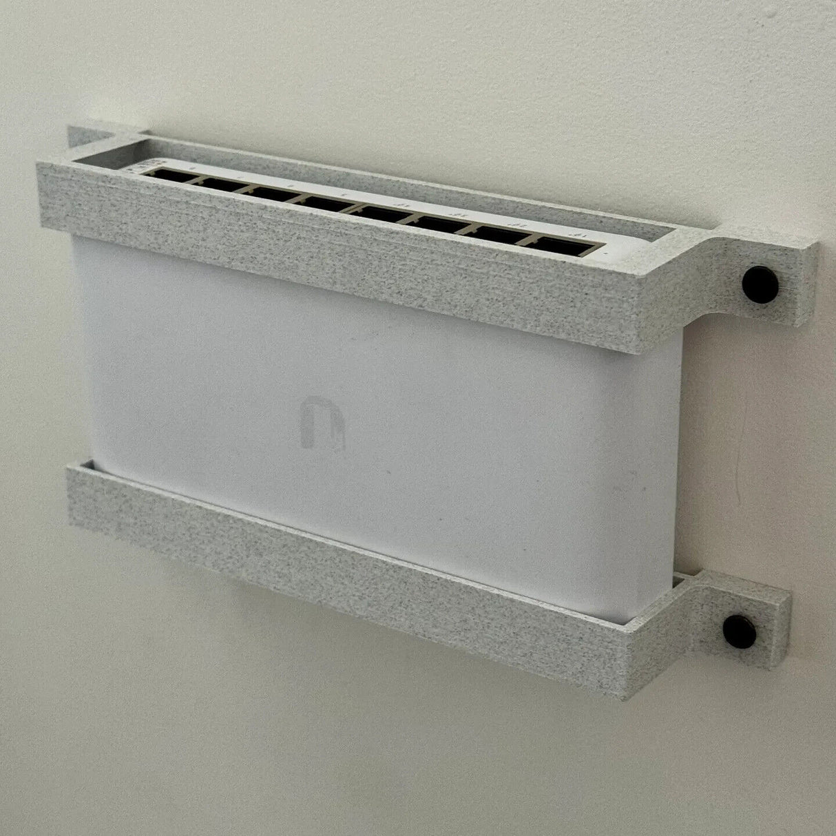 Wall Mount For UNIFI USW 8 PoE Lite Switch & Power Brick