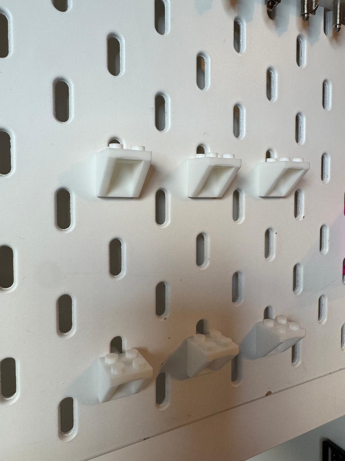 Minifigures Minifig Display Hook Stand for Ikea Skadis / Uppspel Pegboard