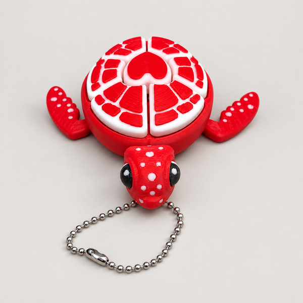 Clicky Turtles · Big — Red & White