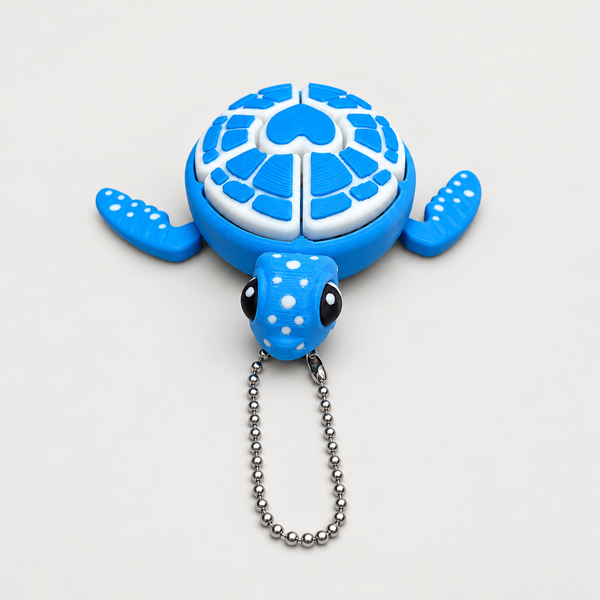 Clicky Turtles · Big — Blue & White