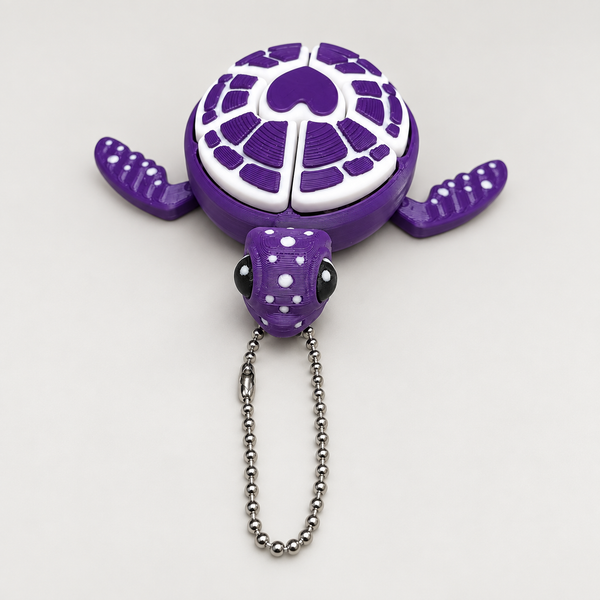 Clicky Turtles · Big — Purple & White