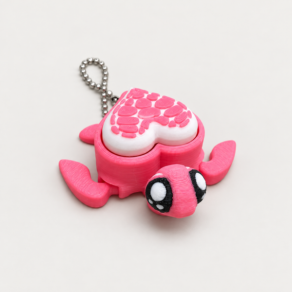Clicky Turtles · Small — Pink & White
