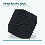 Beaded Rim Ribbed Pencil Holder – Modern Desk Organiser