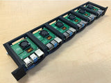 1U Rack for Raspberry Pi, 19" Rackmount - 6 Units