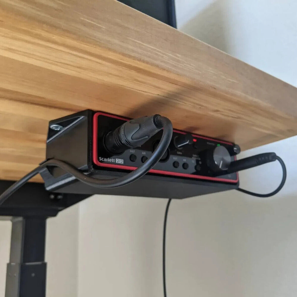 Under Desk Mount for Focusrite Scarlett 2i2 Bracket