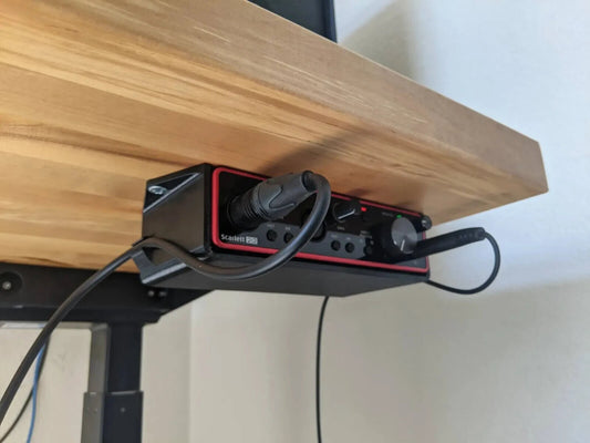 Under Desk Mount for Focusrite Scarlett 2i2 Bracket