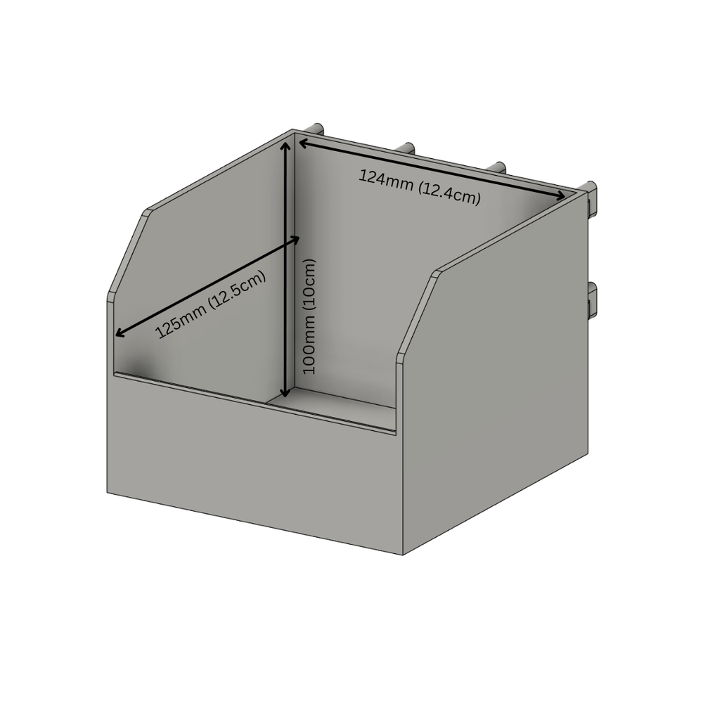 IKEA SKADIS Pegboard Accessories - Box Shelf - Large | 3D Printed | UK Disptach