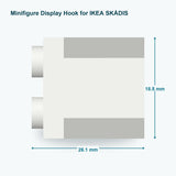Minifigure Display Hooks for IKEA SKÅDIS Pegboard