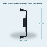 Anker 10 Port 60W USB Charger – Under-Desk Mount