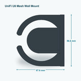 UniFi U6 Mesh Wall Mount with Command Strips
