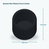 Beaded Rim Ribbed Pencil Holder – Modern Desk Organiser