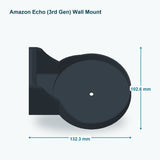 Amazon Echo (3rd Gen) Wall Mount – 3D Printed