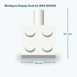 Minifigure Display Hooks for IKEA SKÅDIS Pegboard