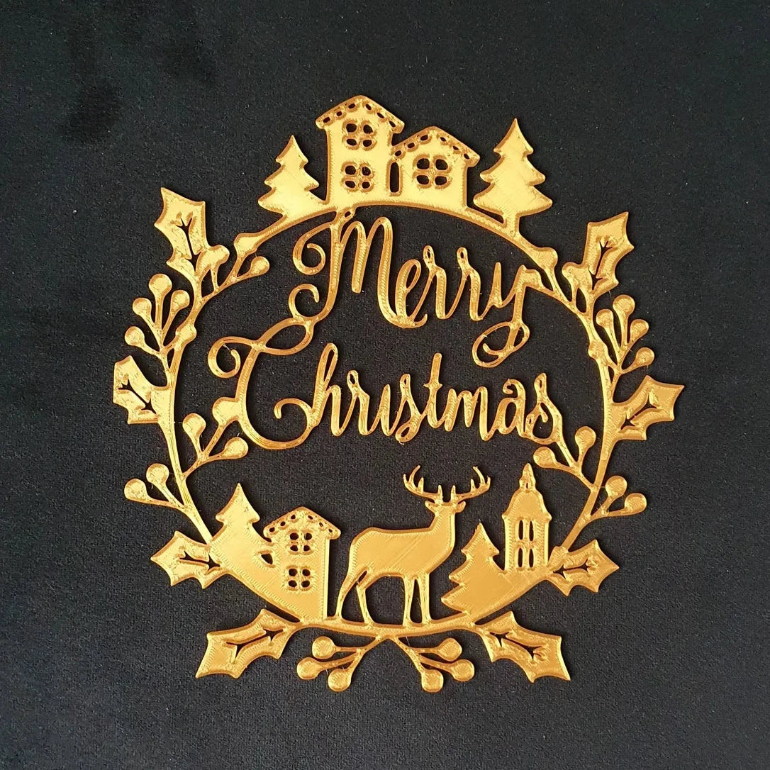 Merry Christmas Ornament - Wall