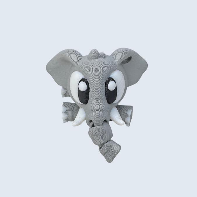 Flexi Elephant - 3D Printed Animal