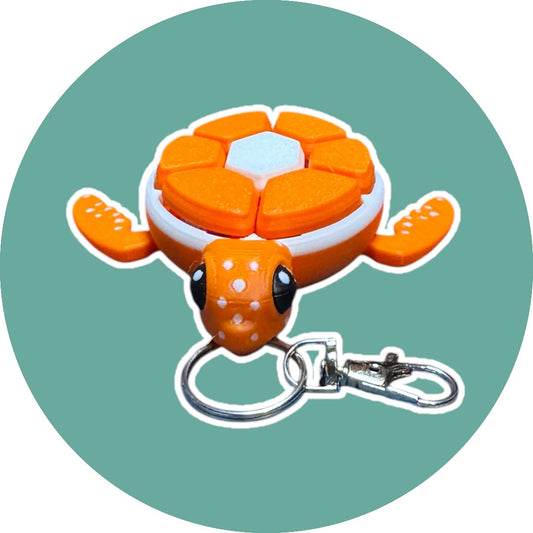 Turtle Fidget Clicker - Orange