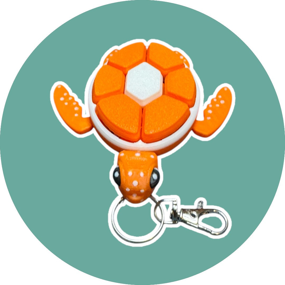 Turtle Fidget Clicker - Orange