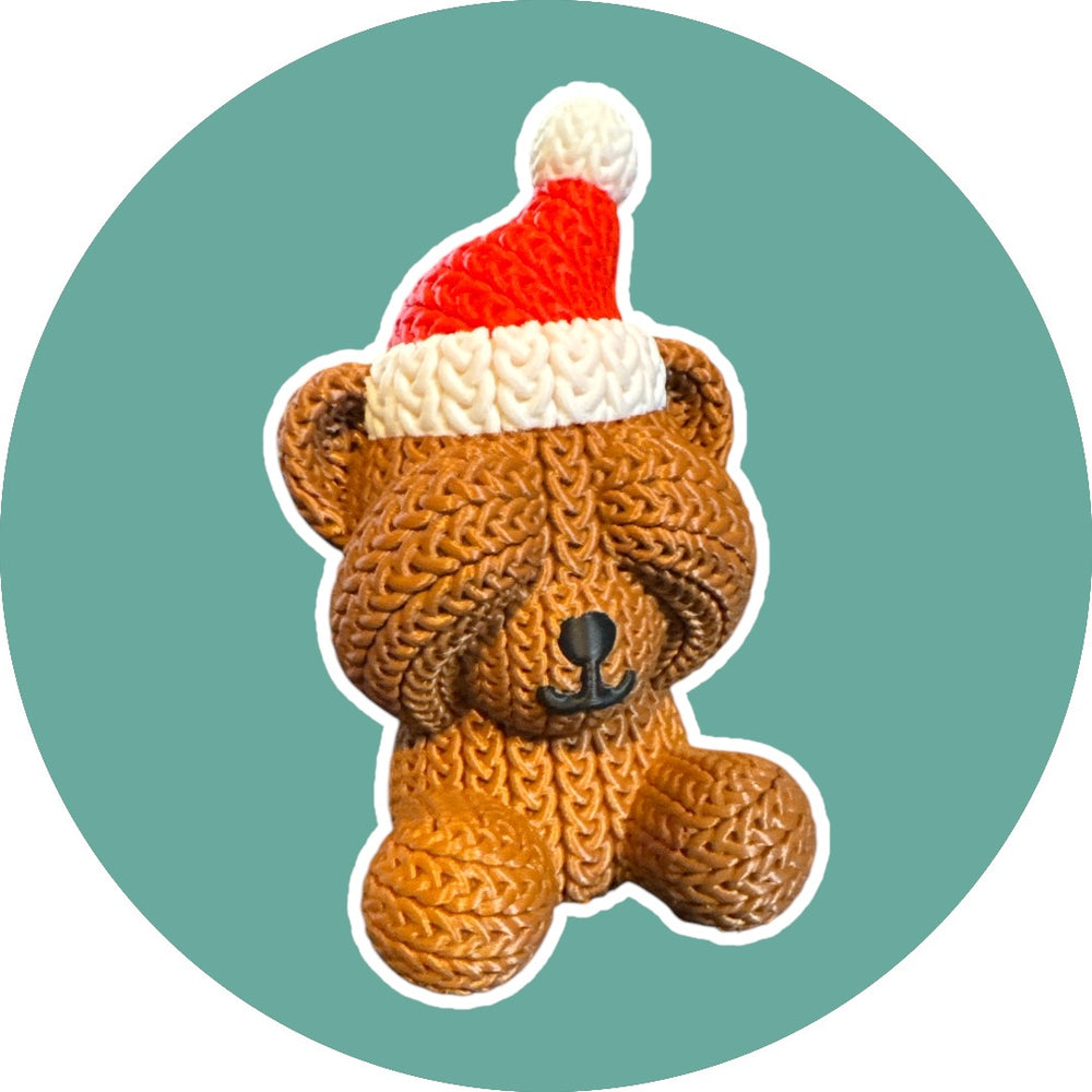Christmas Knitted Teddy Bear