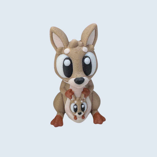 Flexi Kangaroo - 3D printed animal