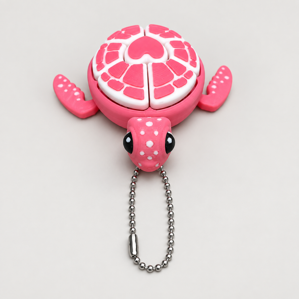 Clicky Turtles · Big — Pink & White